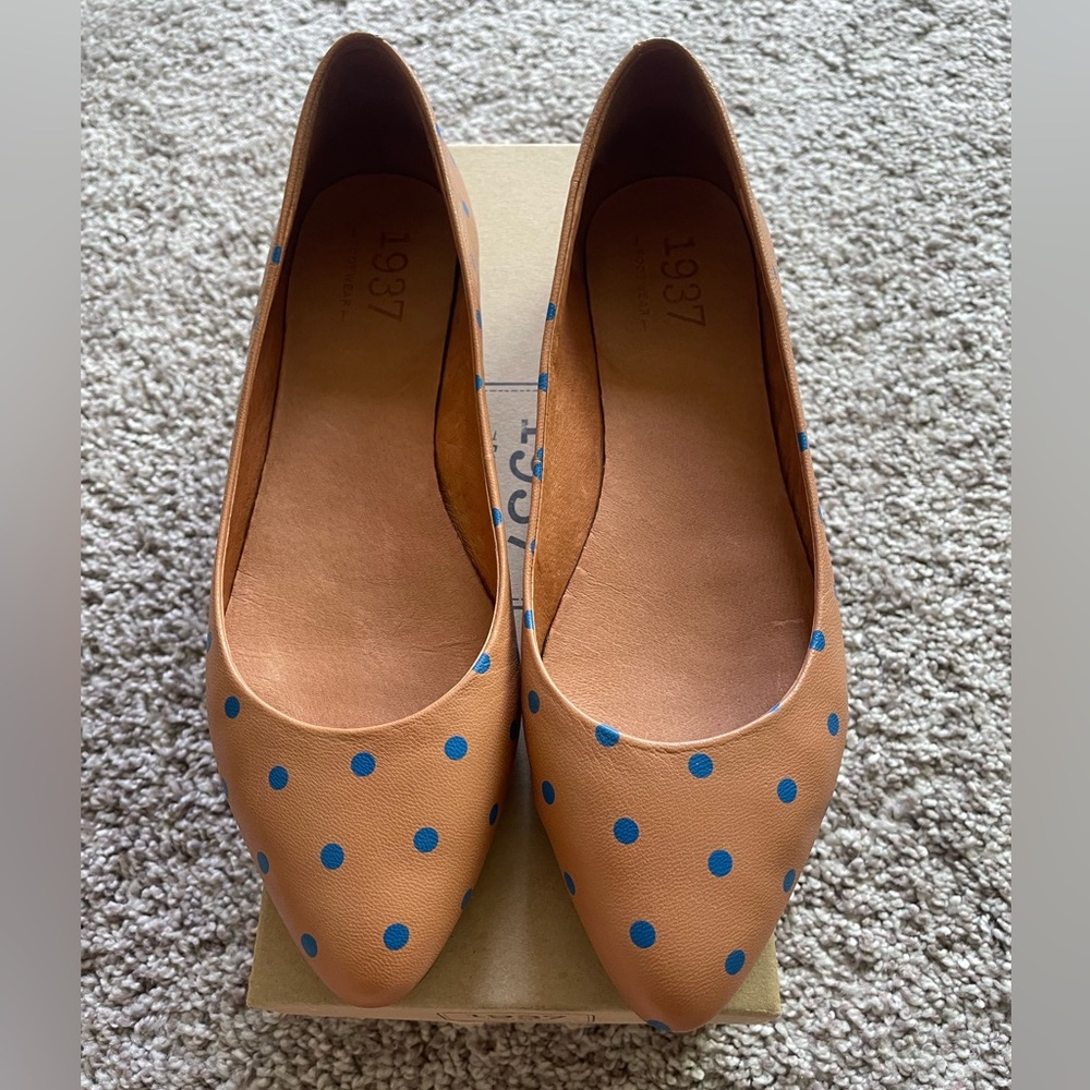 Madewell polka dot nude ballet flats size 7.5